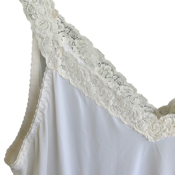 Vintage Shadowline Women’s Slip Dress Nightgown Lace Trim Size 42 Made in USA - Picture 7 of 11